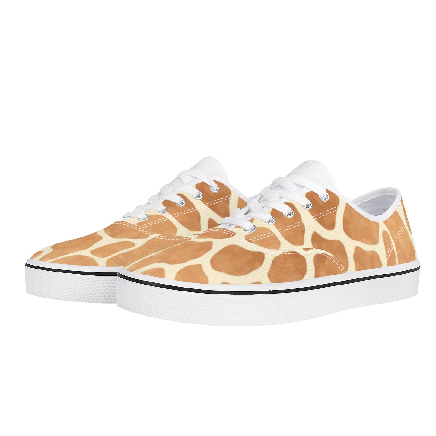 Giraffe Print Women's Skate Shoes