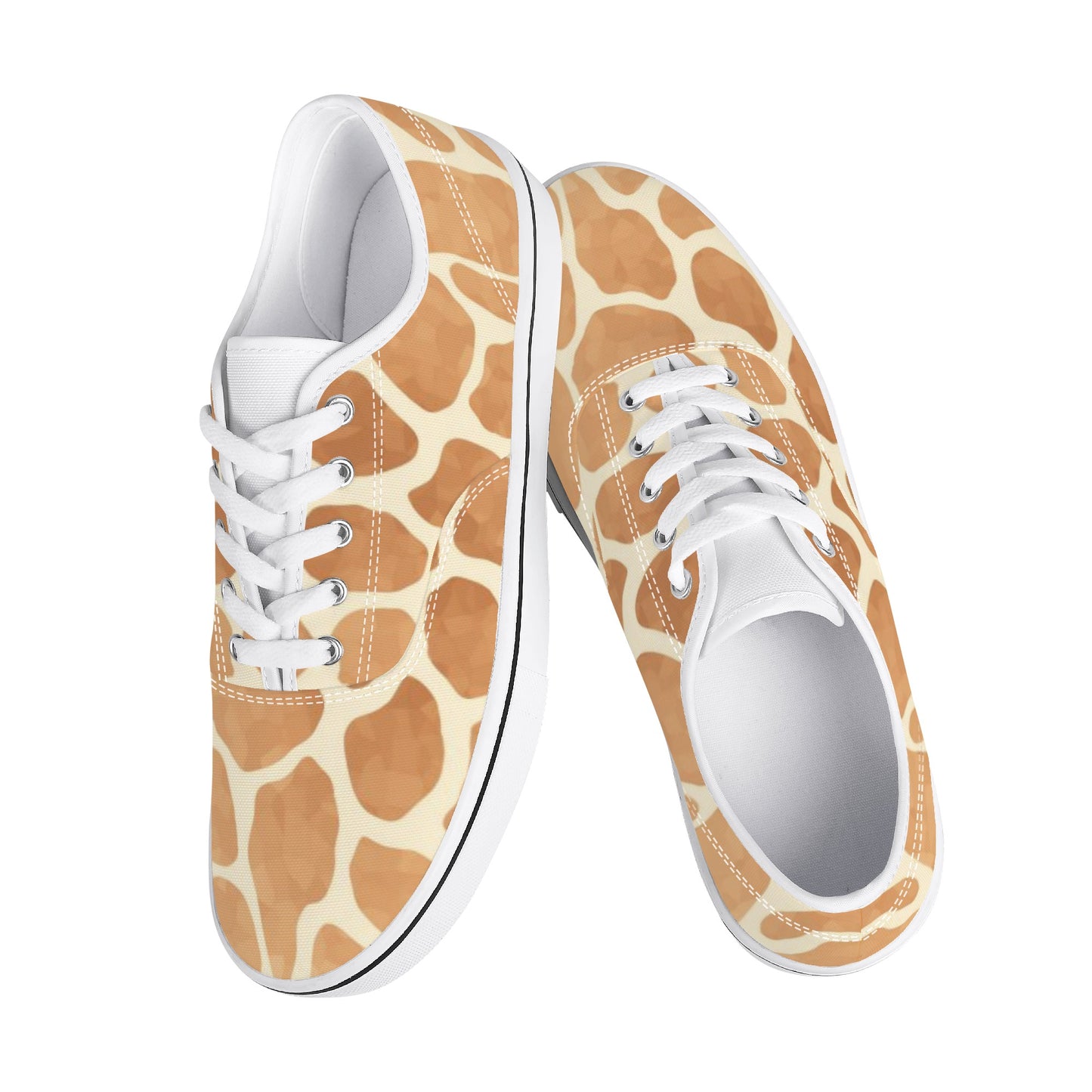 Giraffe Print Women's Skate Shoes