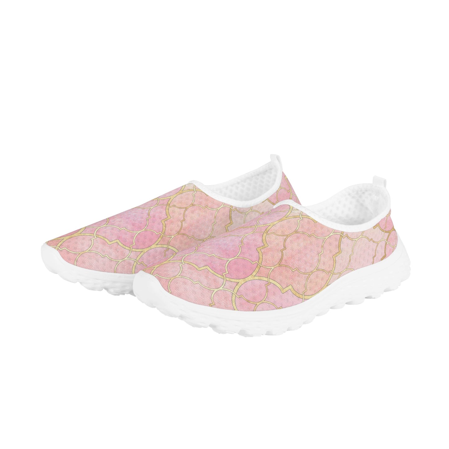 Pretty in Pink Women's Mesh Walking Shoes