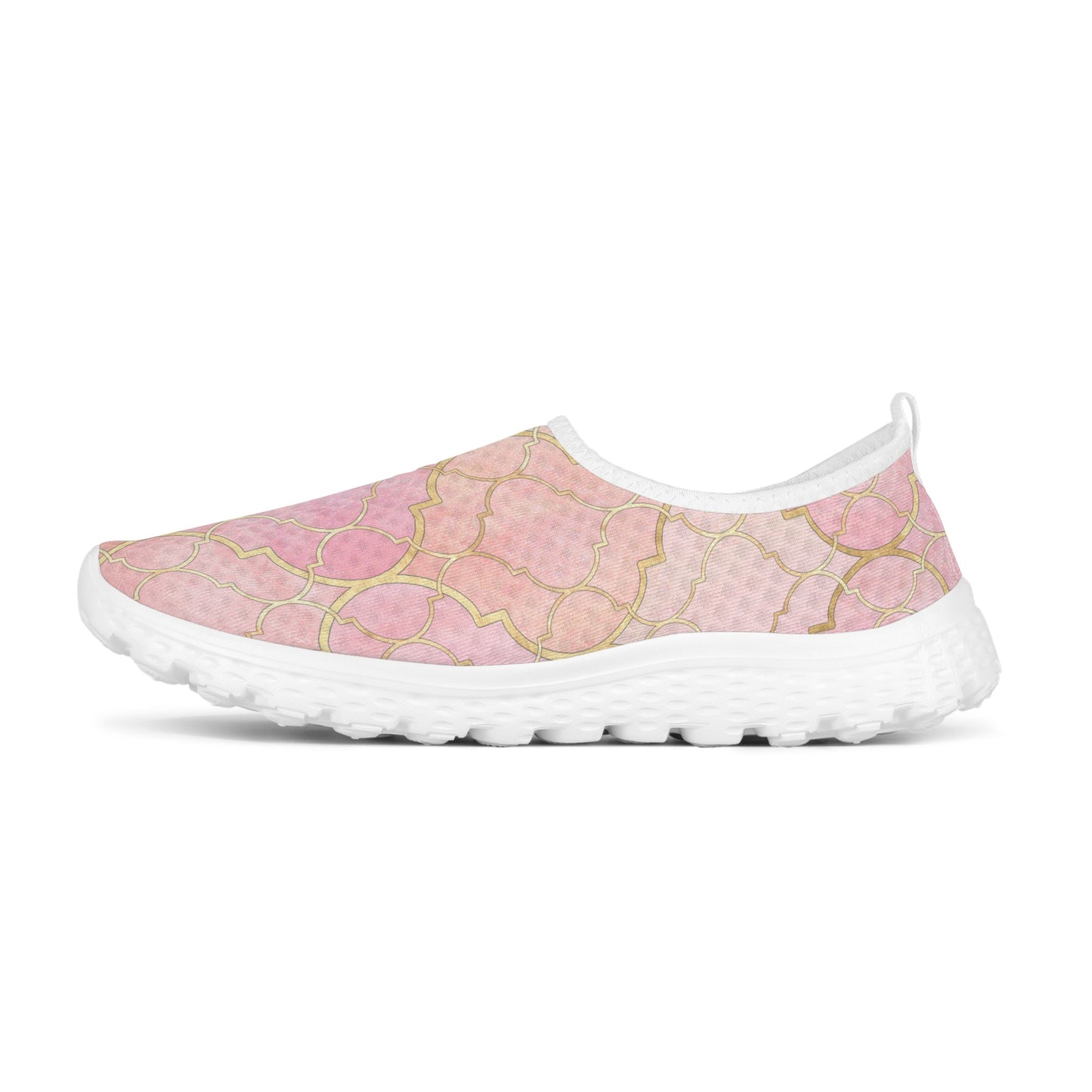 Pretty in Pink Women's Mesh Walking Shoes