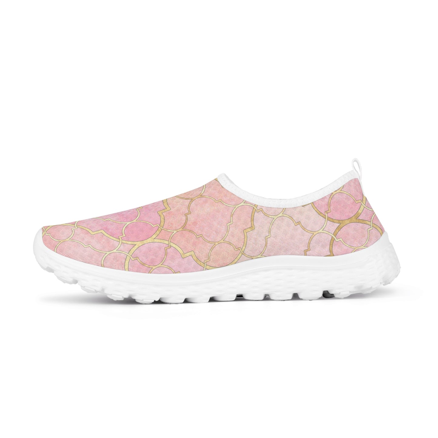 Pretty in Pink Women's Mesh Walking Shoes