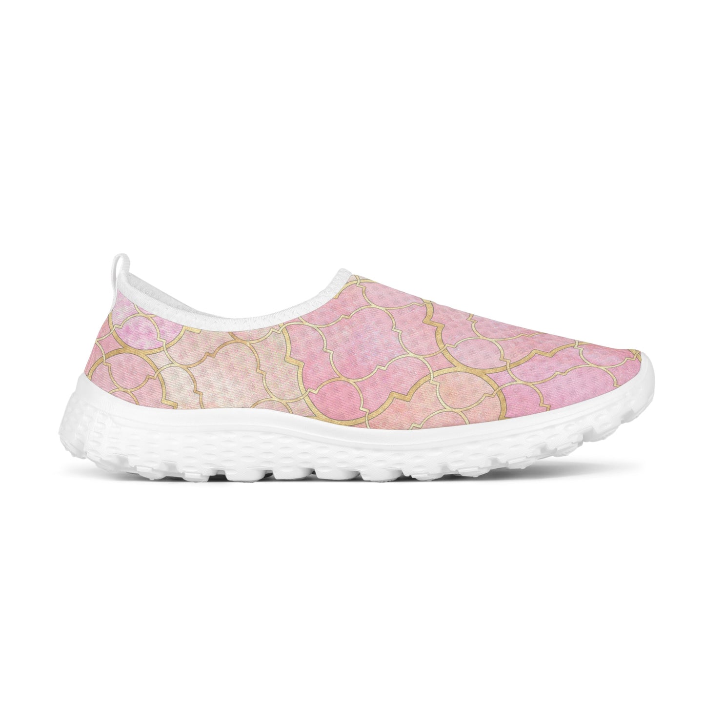 Pretty in Pink Women's Mesh Walking Shoes