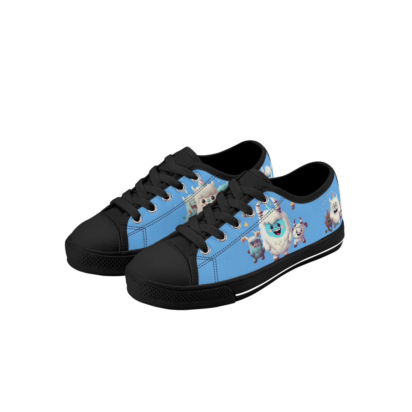 Yeti Kin Kids' Low Top Canvas Shoes