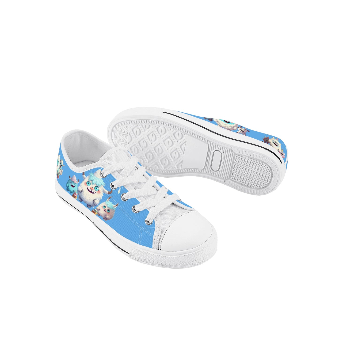 Yeti Kin Kids' Low Top Canvas Shoes