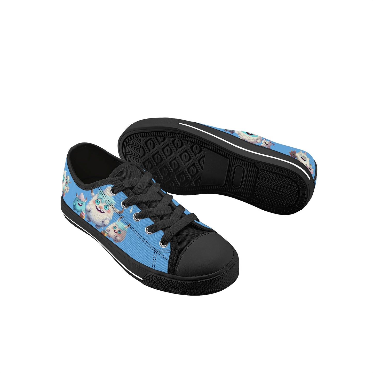 Yeti Kin Kids' Low Top Canvas Shoes