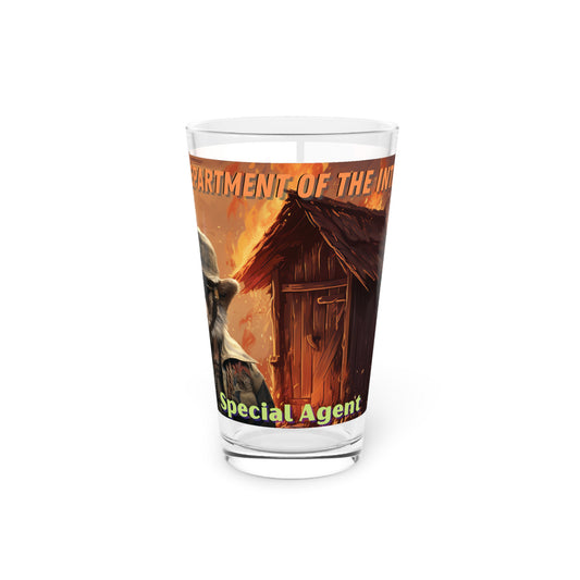 Pint Glass, 16oz Dept. of the Interior Special Agent