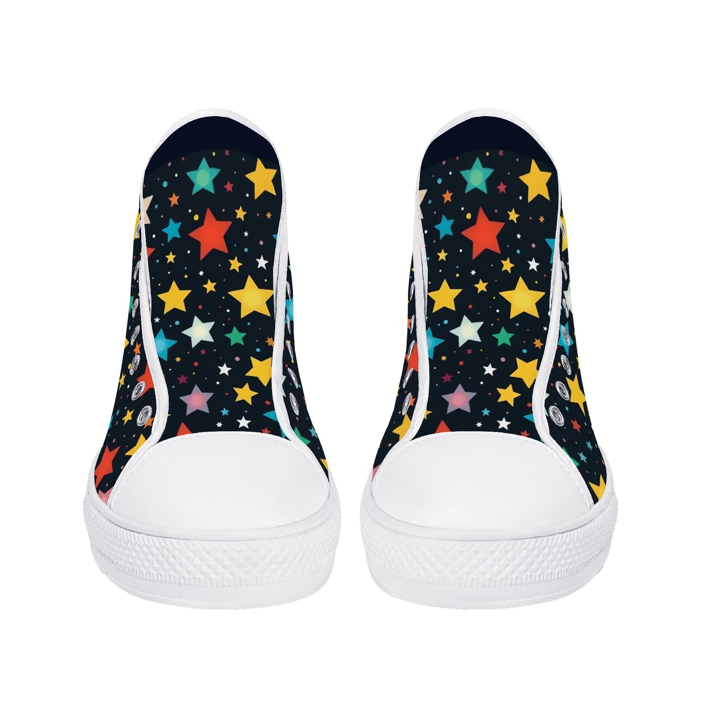 Celestial Vibe Men's High Top Canvas Shoes