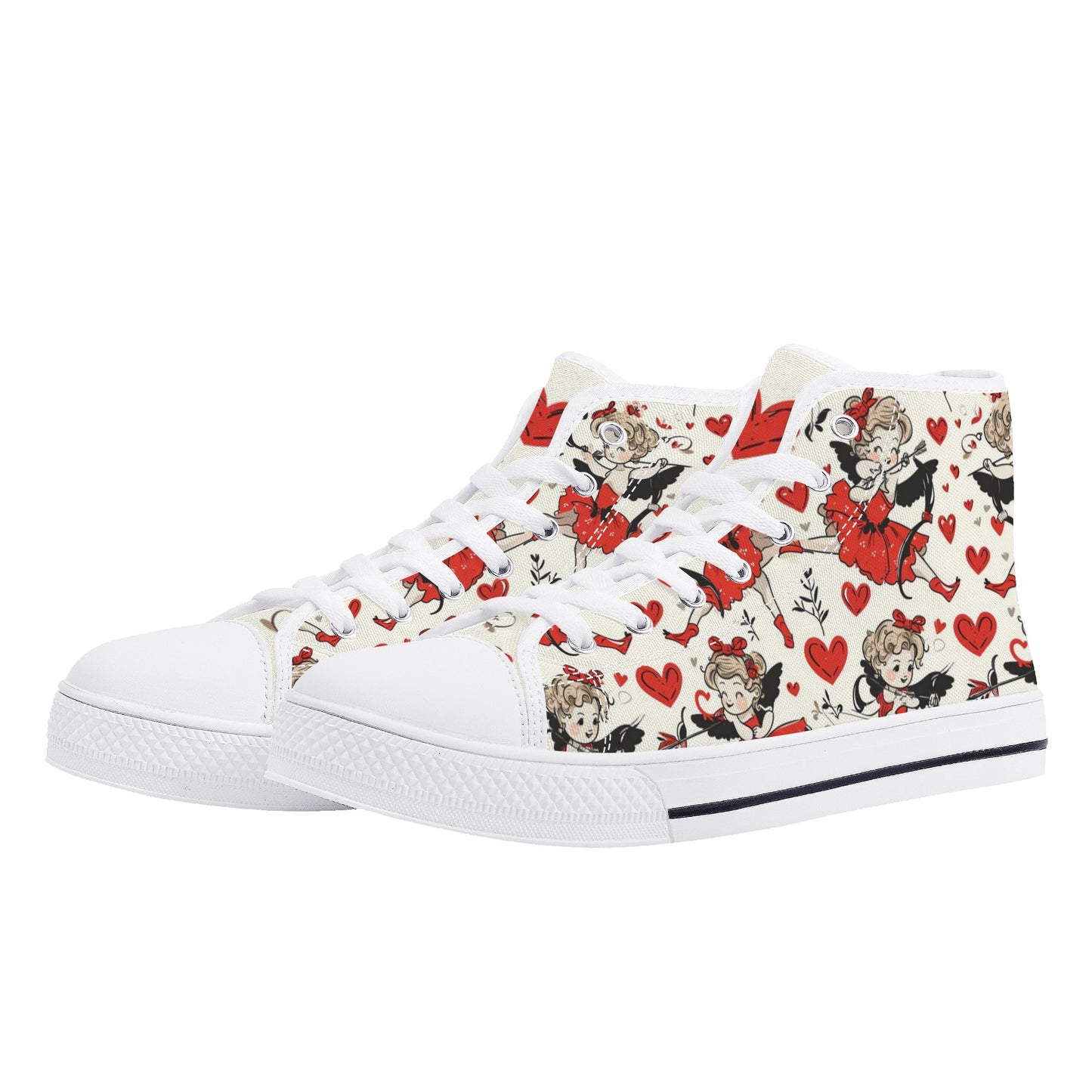 Cupid Women's High Top Canvas Shoes