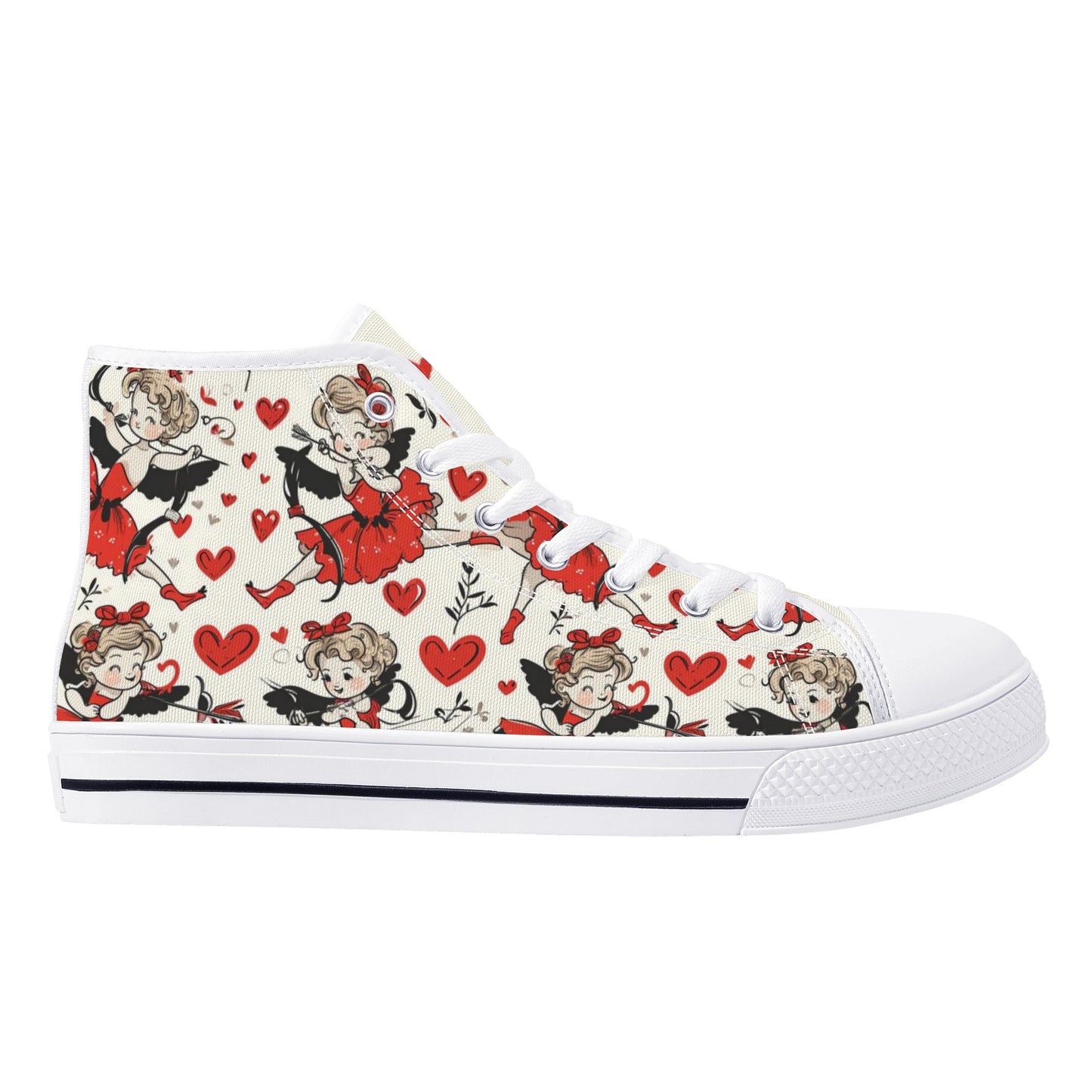 Cupid Women's High Top Canvas Shoes