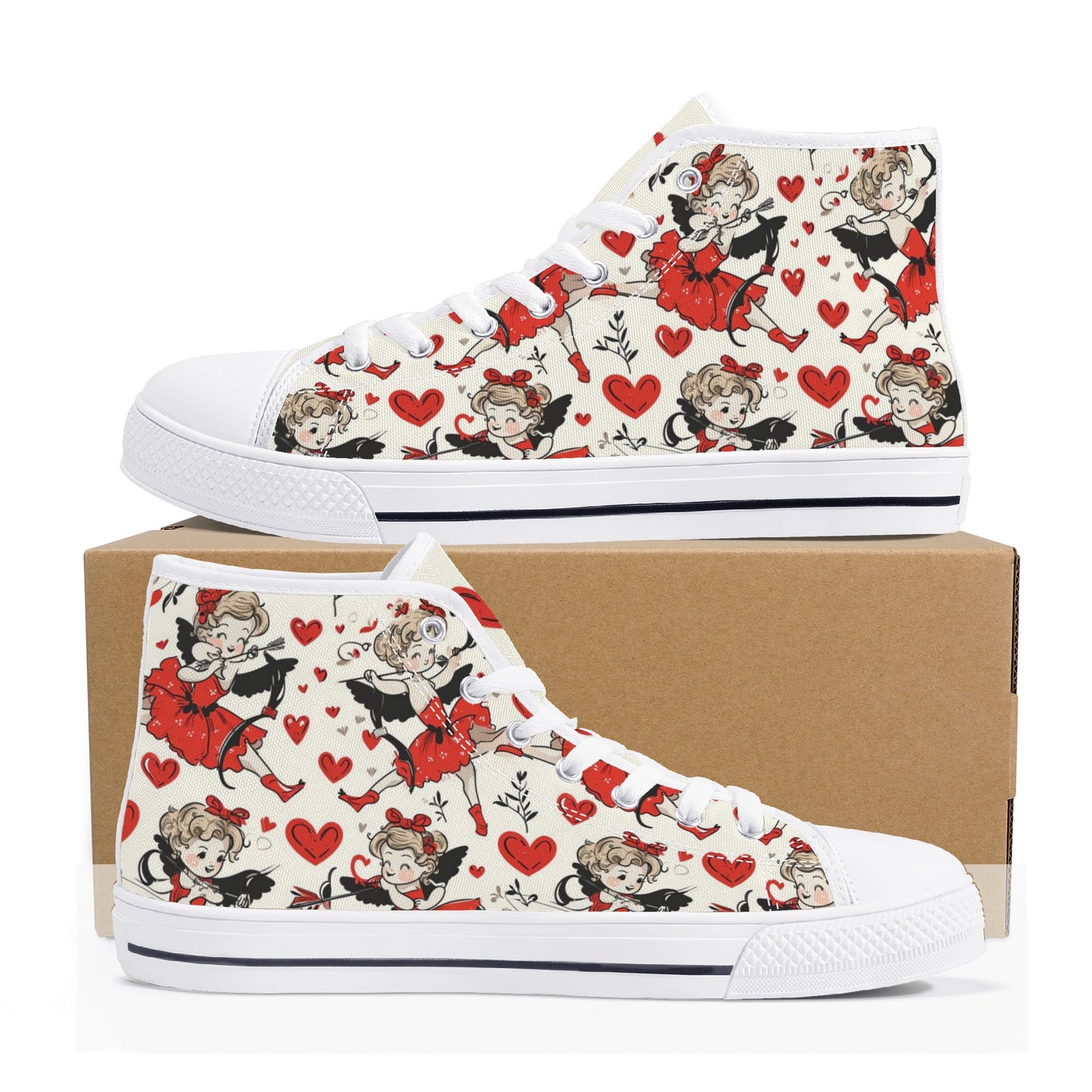 Cupid Women's High Top Canvas Shoes