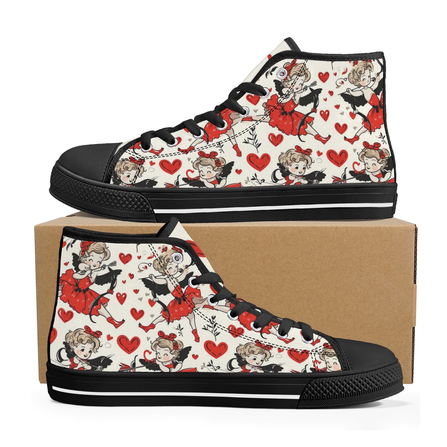 Cupid Women's High Top Canvas Shoes