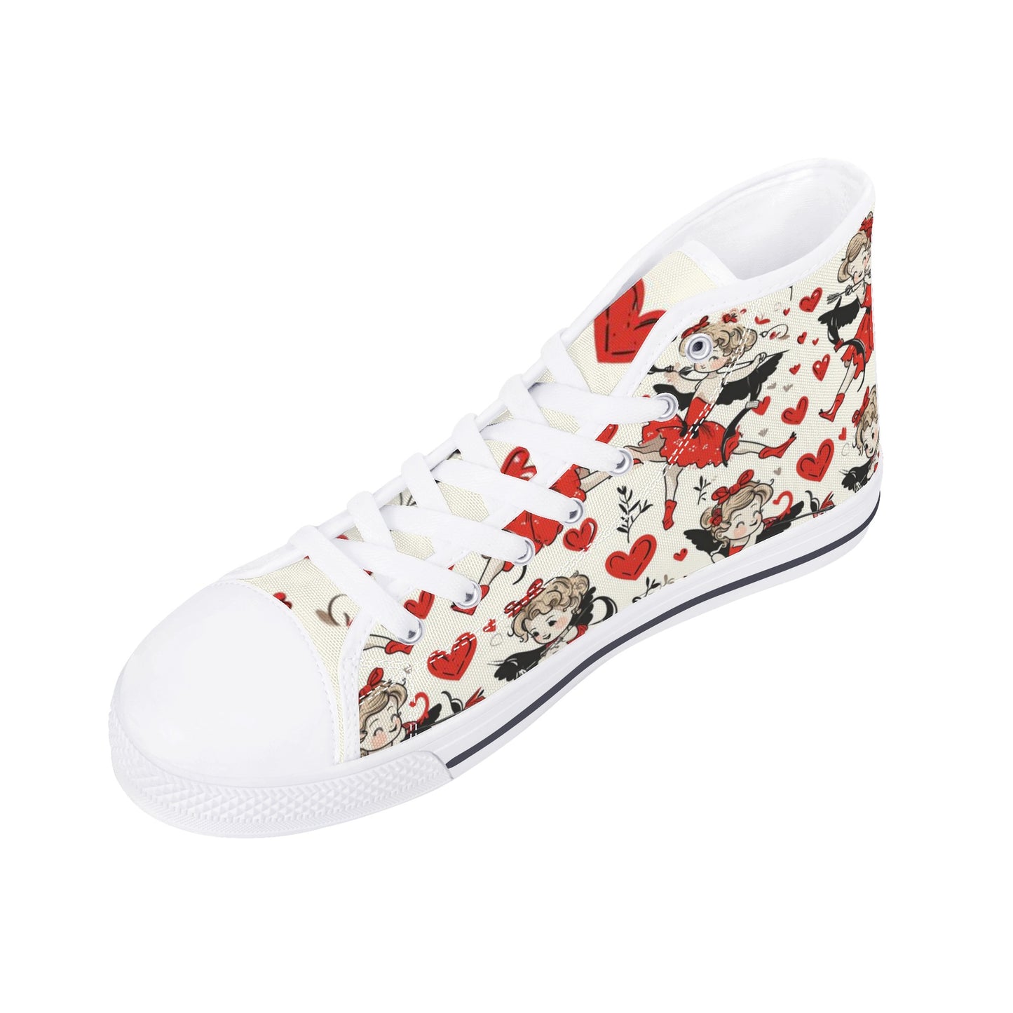 Cupid Women's High Top Canvas Shoes