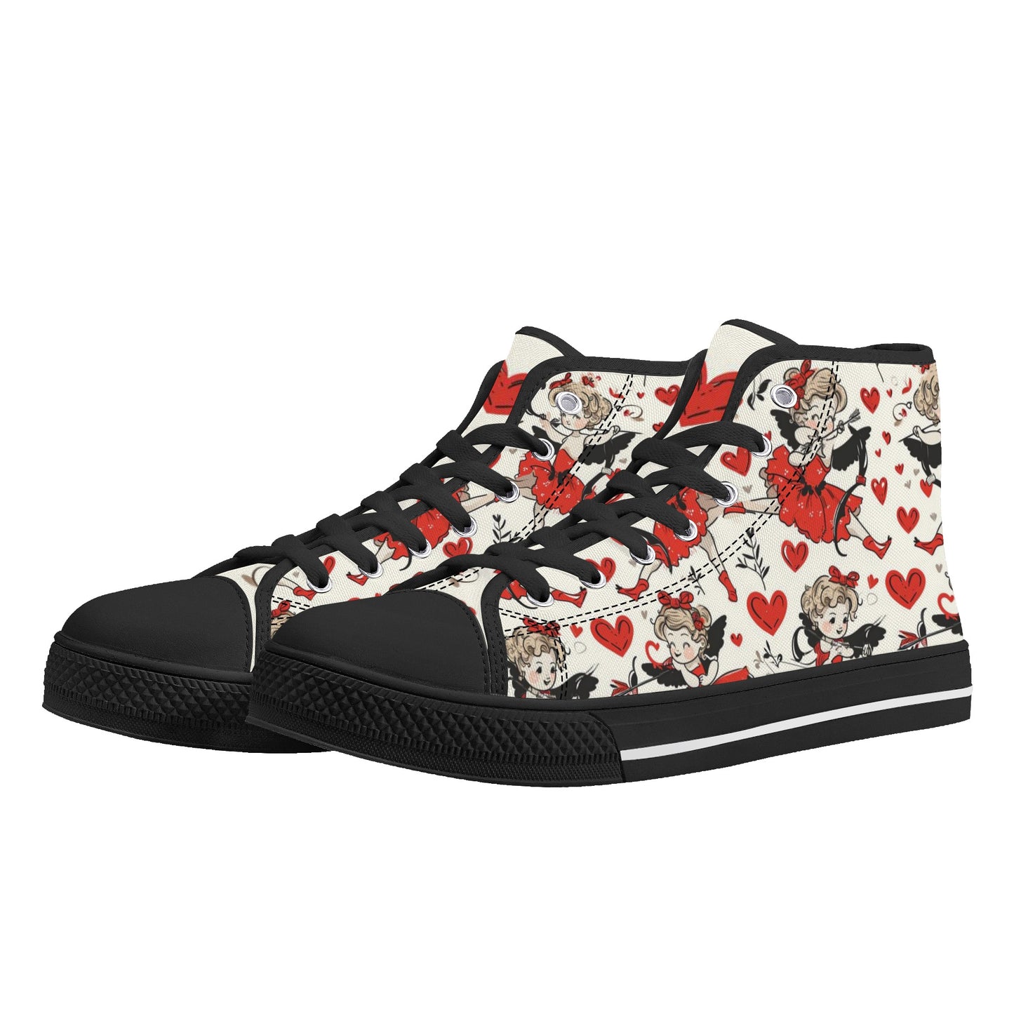 Cupid Women's High Top Canvas Shoes