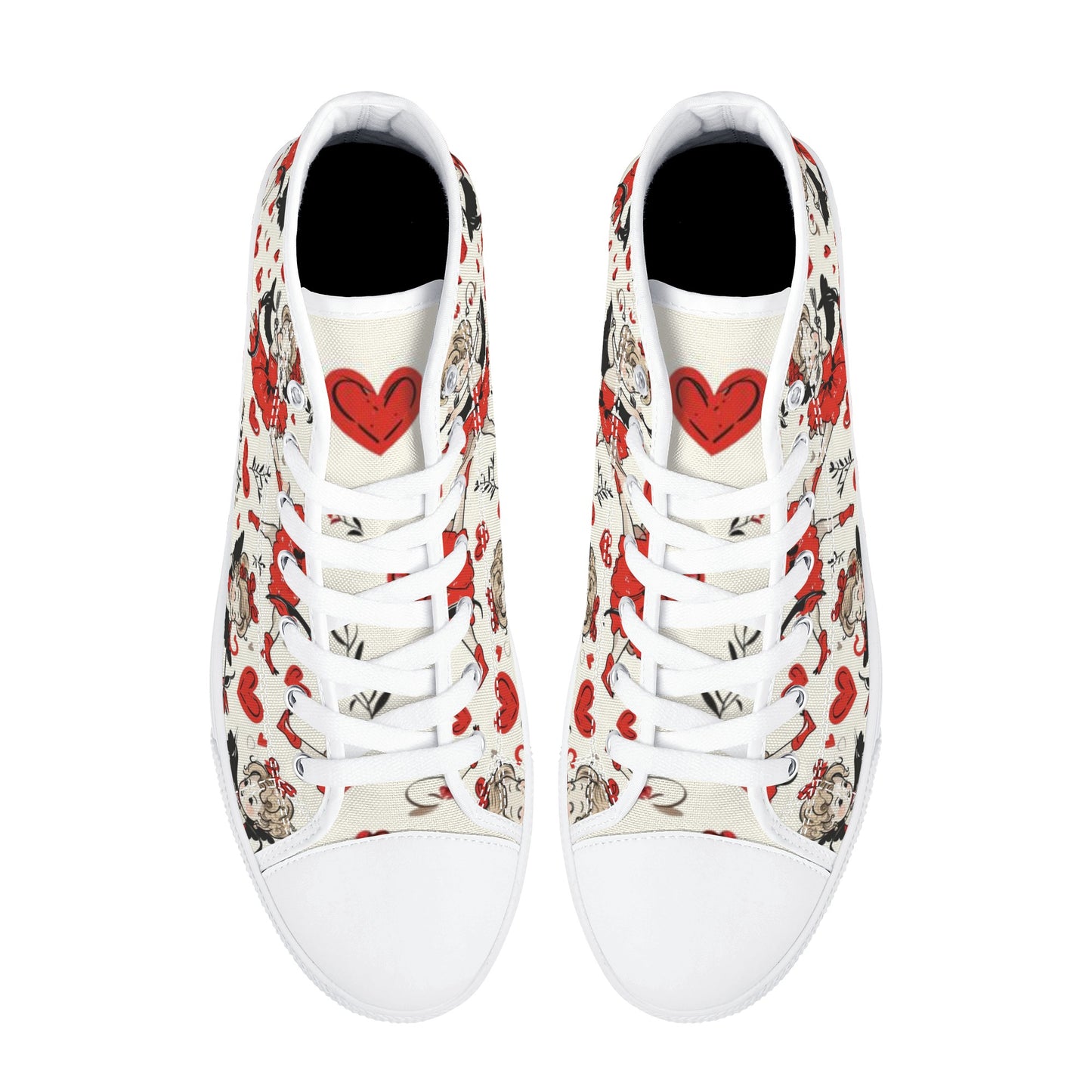 Cupid Women's High Top Canvas Shoes