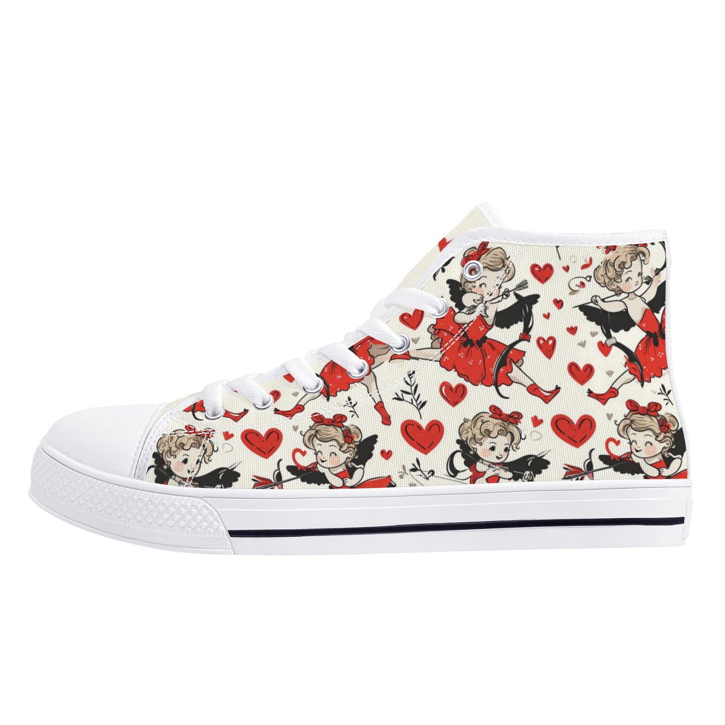 Cupid Women's High Top Canvas Shoes