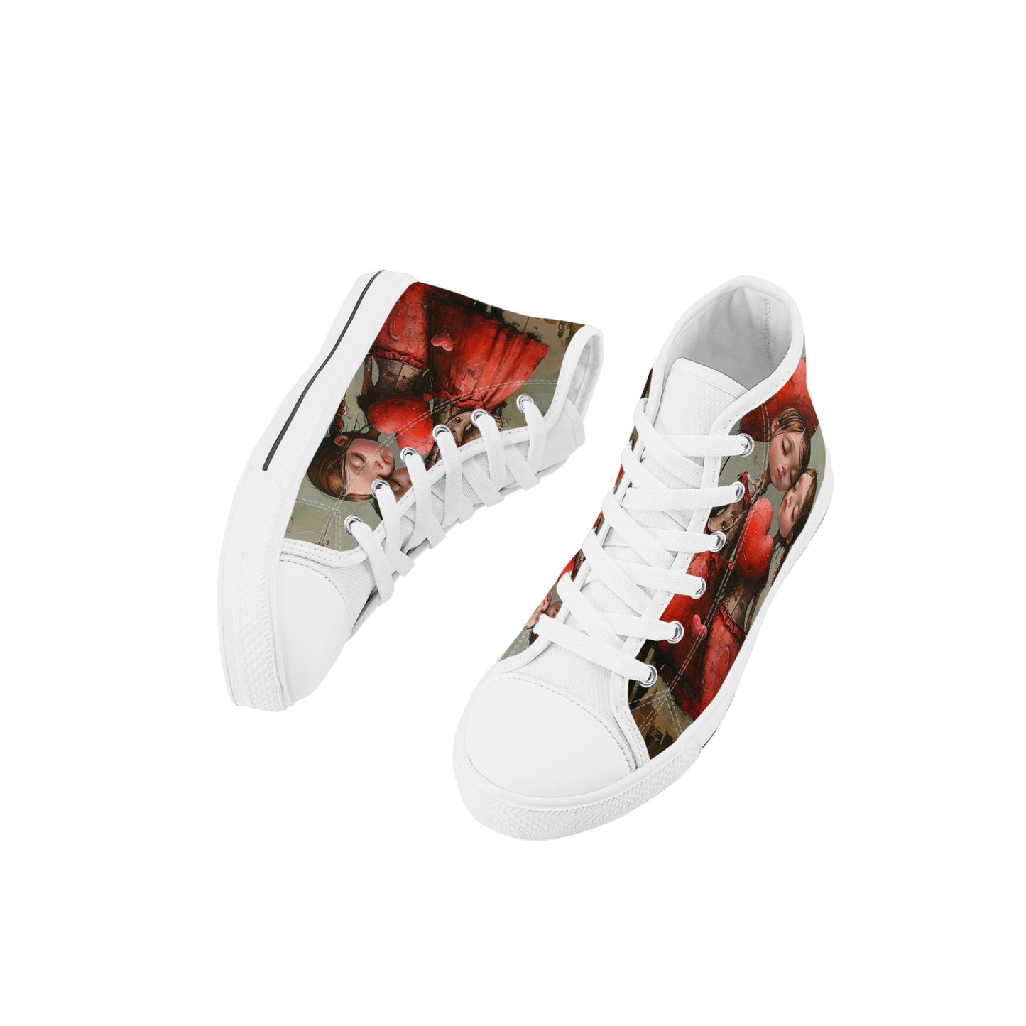 Love Is In My Hair Kids' High Top Canvas Shoes