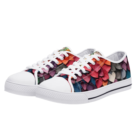 Paper Hearts Women's Low Top Canvas Shoes