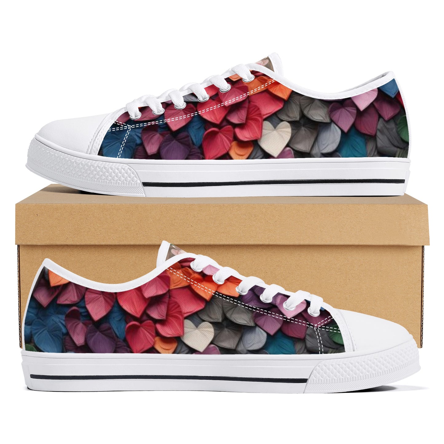 Paper Hearts Women's Low Top Canvas Shoes