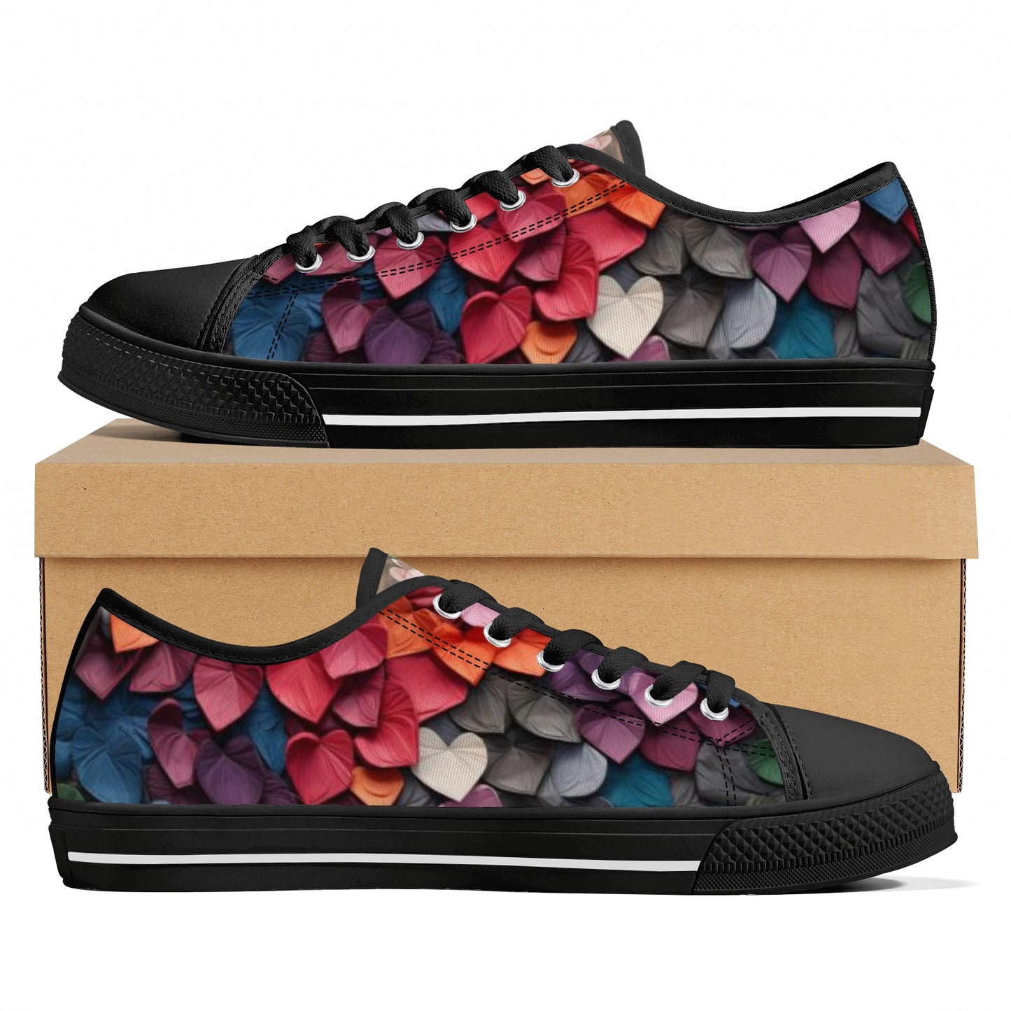 Paper Hearts Women's Low Top Canvas Shoes