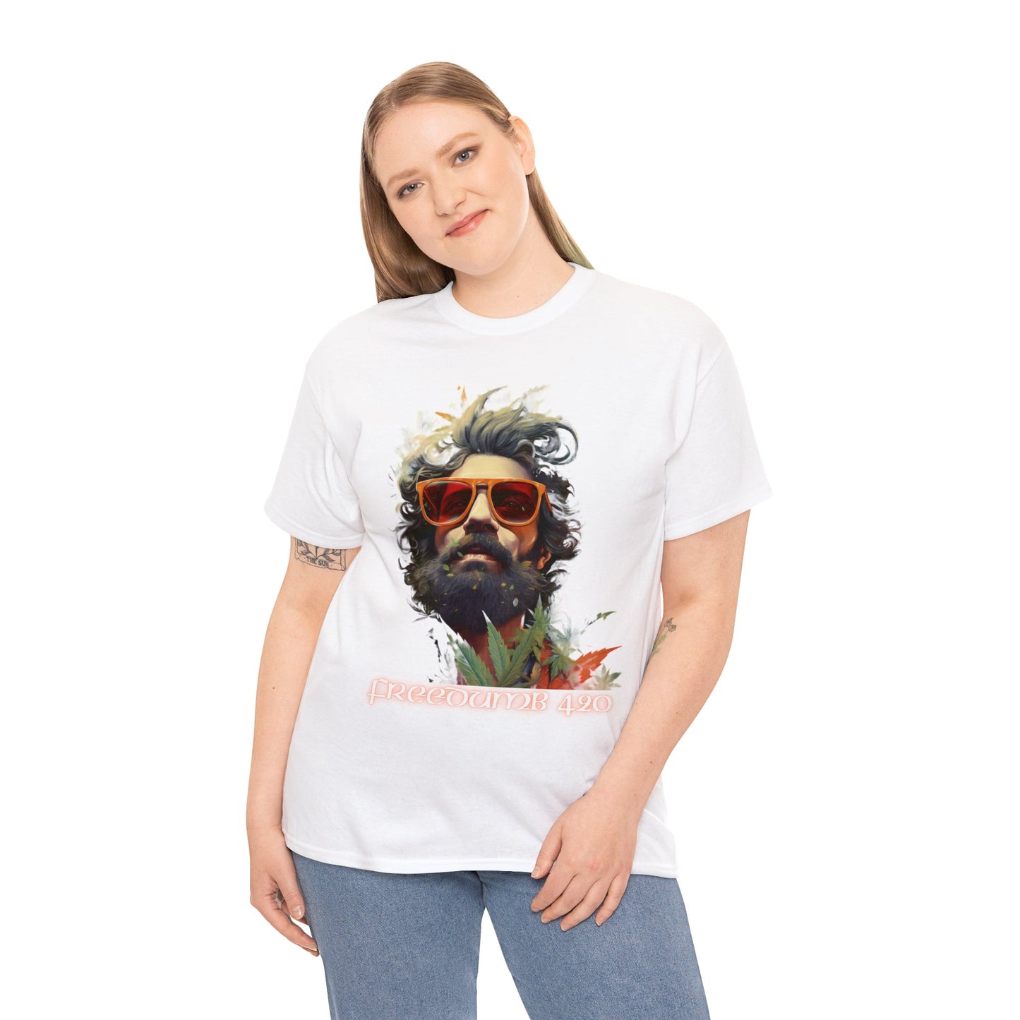 Camiseta unisex de algodón pesado Freedumb 420