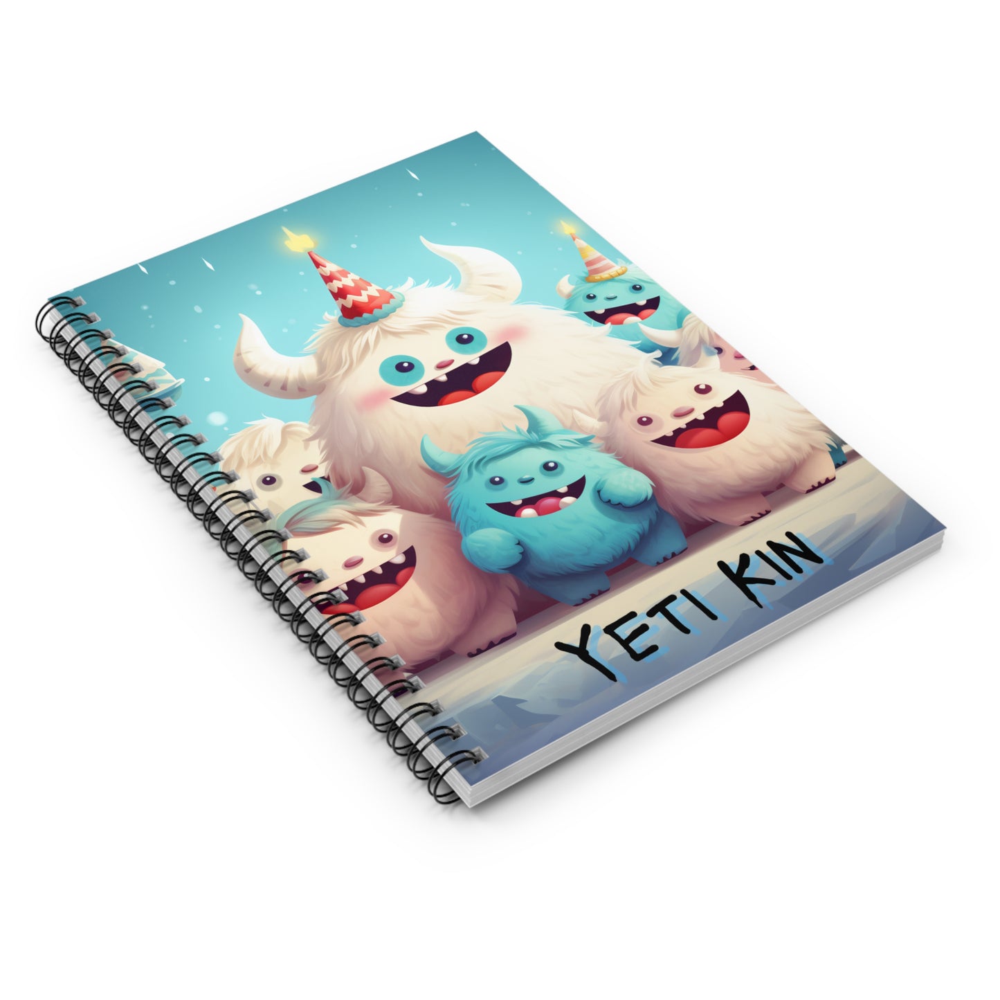 Spiral Notebook - Ruled Line Yeti Kin... Party 10