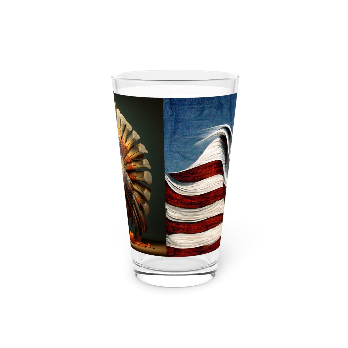 Badass Thanksgiving Turkey Pint Glass, 16oz