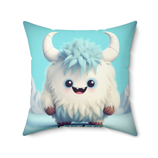 Spun Polyester Square Pillow Candace... Yeti Kin