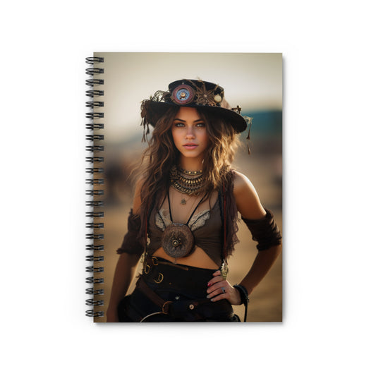 Spiral Notebook - Ruled Line Cowgirl