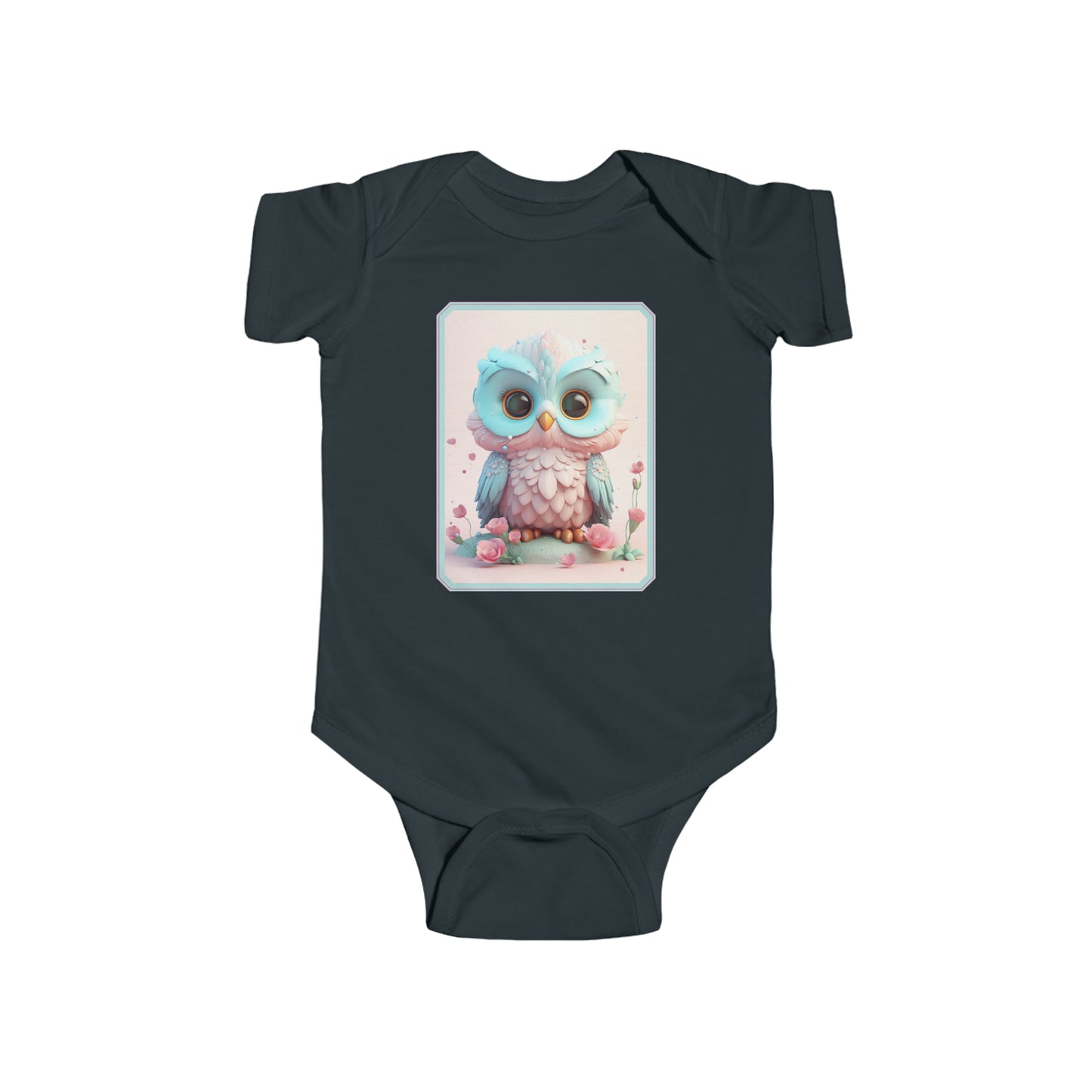 Infant Fine Jersey Bodysuit Owl 4