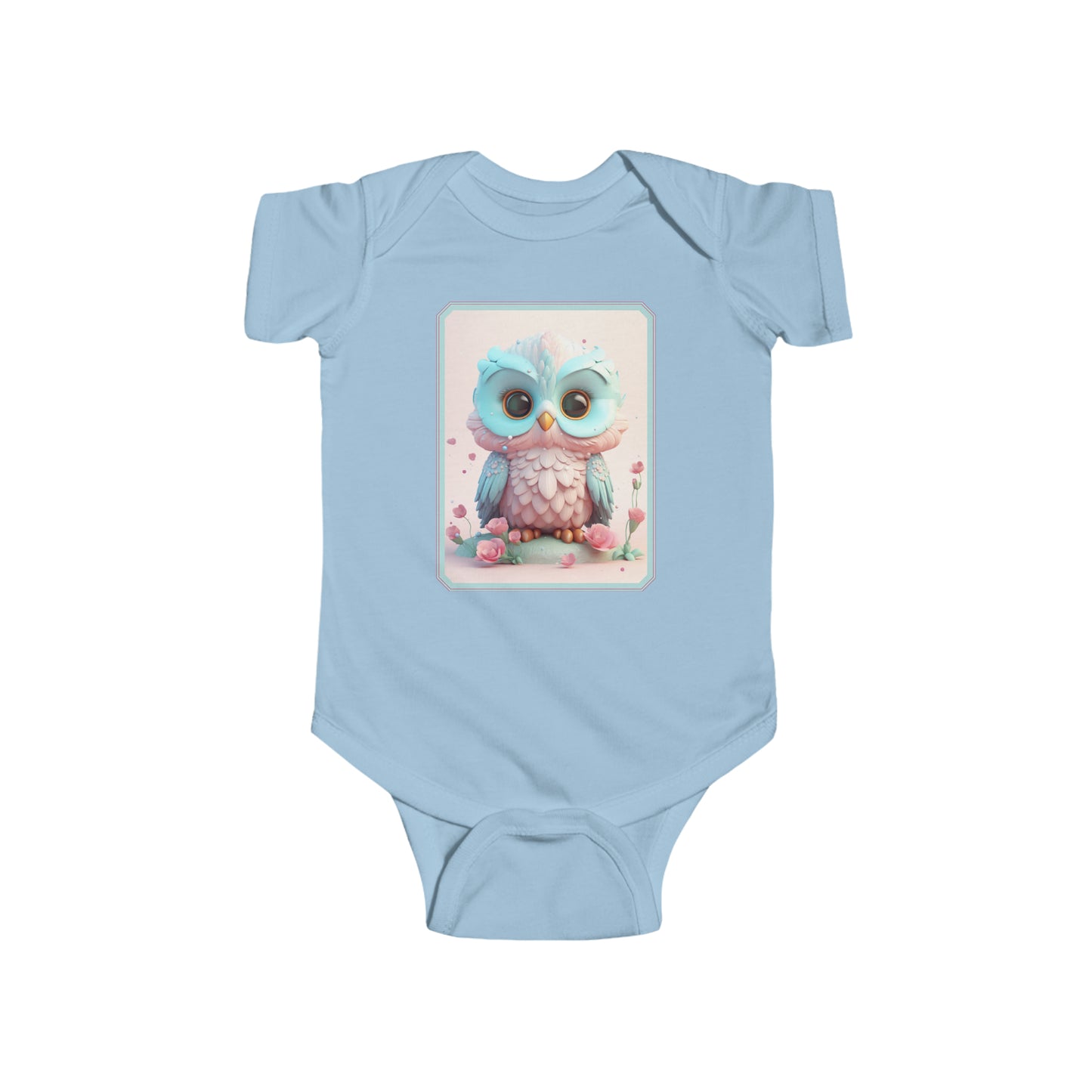 Infant Fine Jersey Bodysuit Owl 4