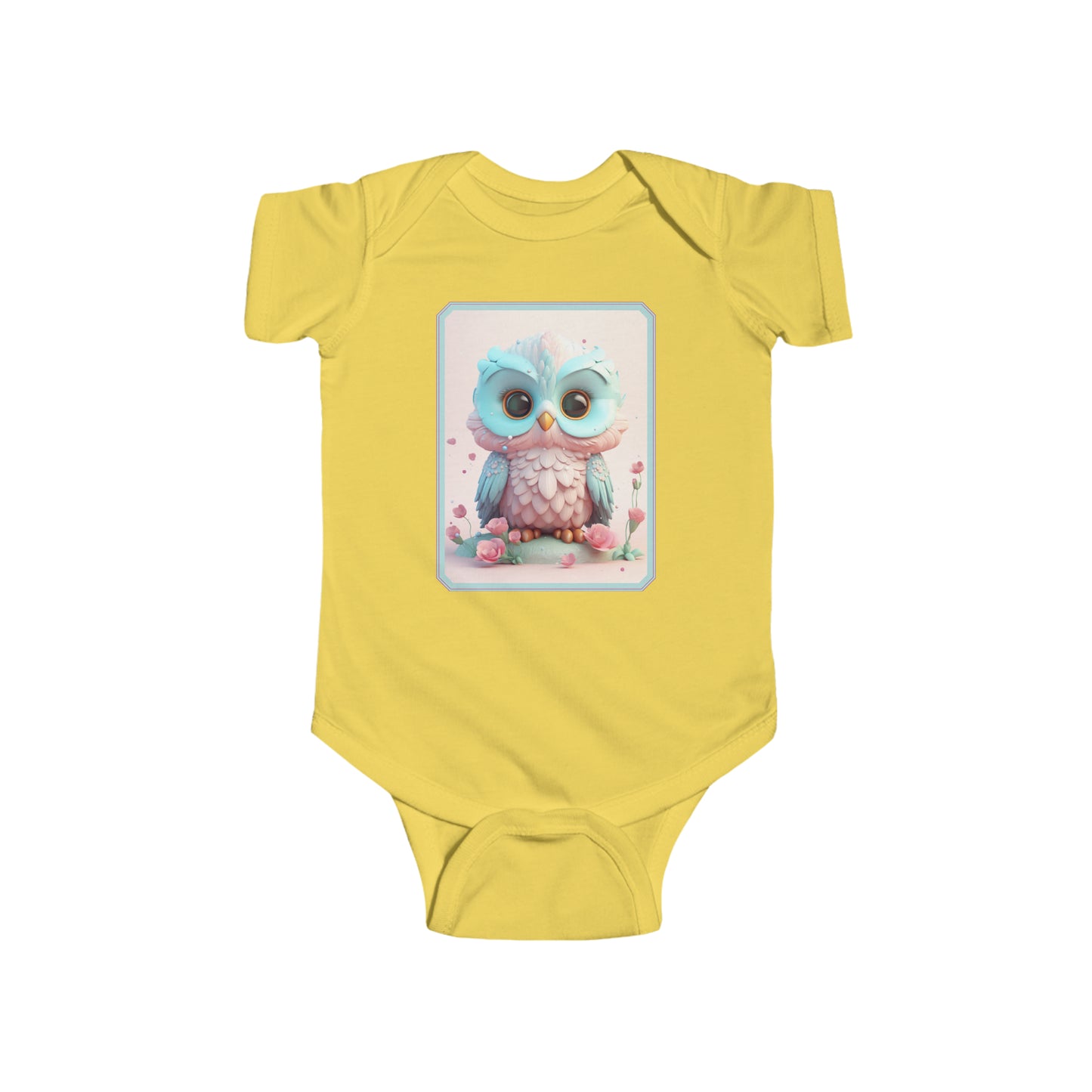 Infant Fine Jersey Bodysuit Owl 4