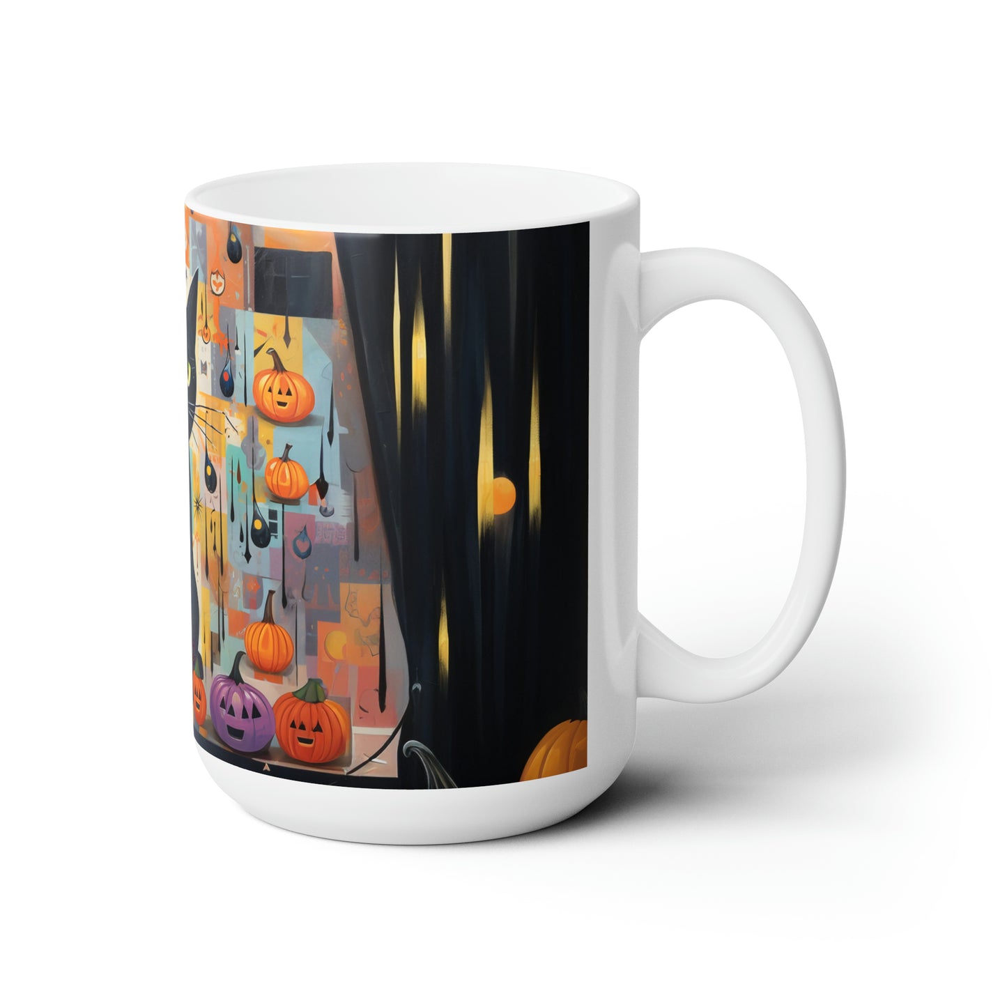 Ceramic Mug 15oz Halloween Cat 2