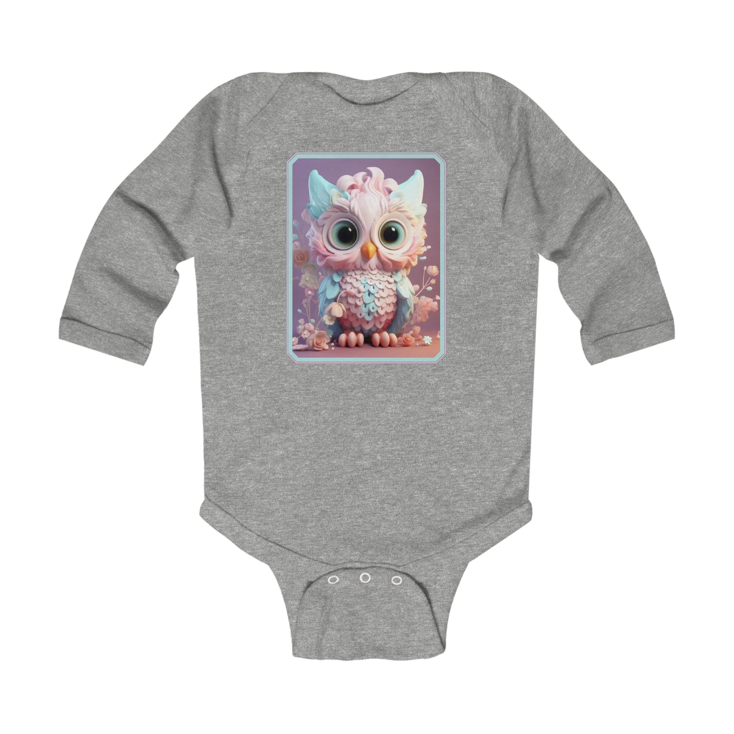 Infant Long Sleeve Bodysuit Owl 1