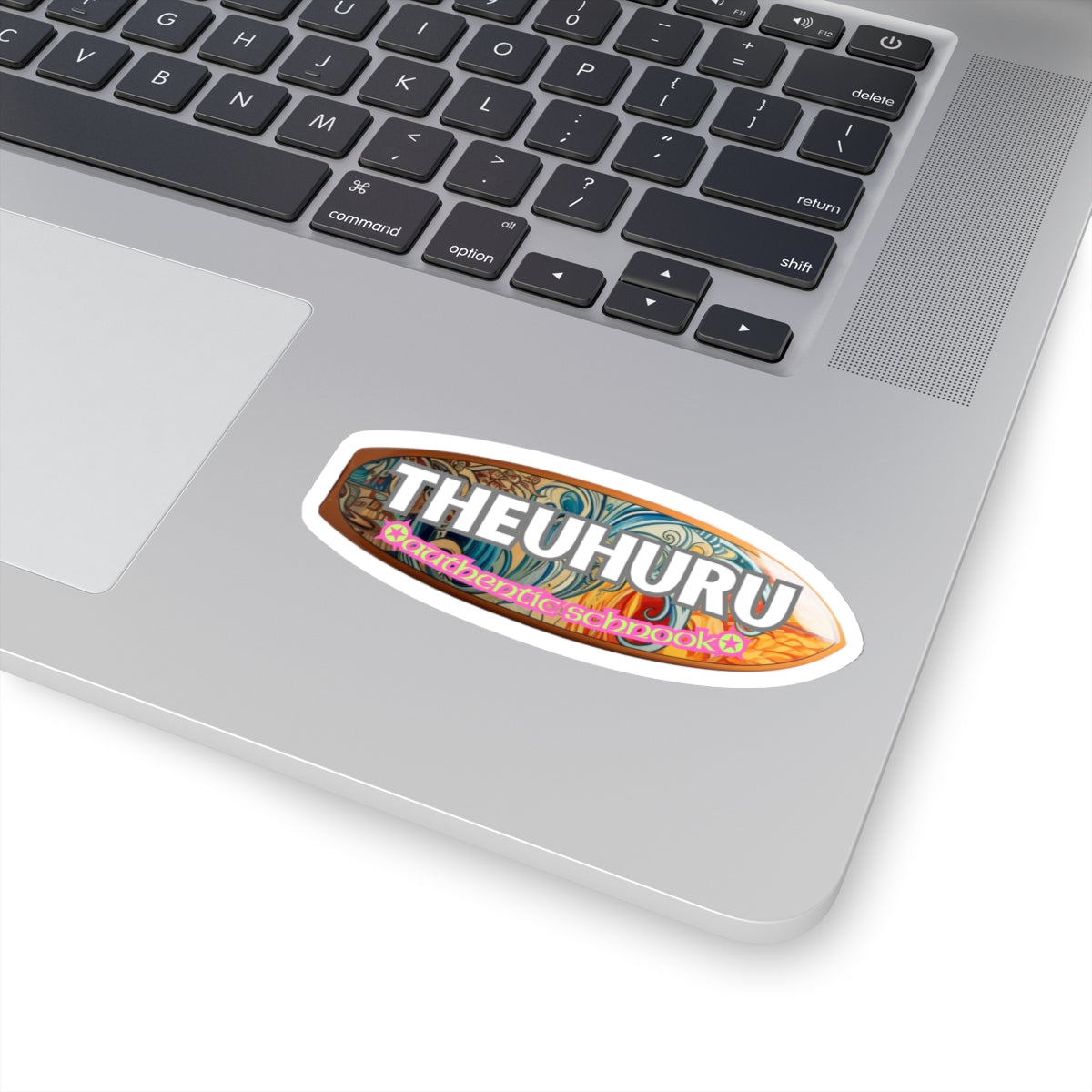 TheUhuru Schnook Surfboard Kiss-Cut Sticker