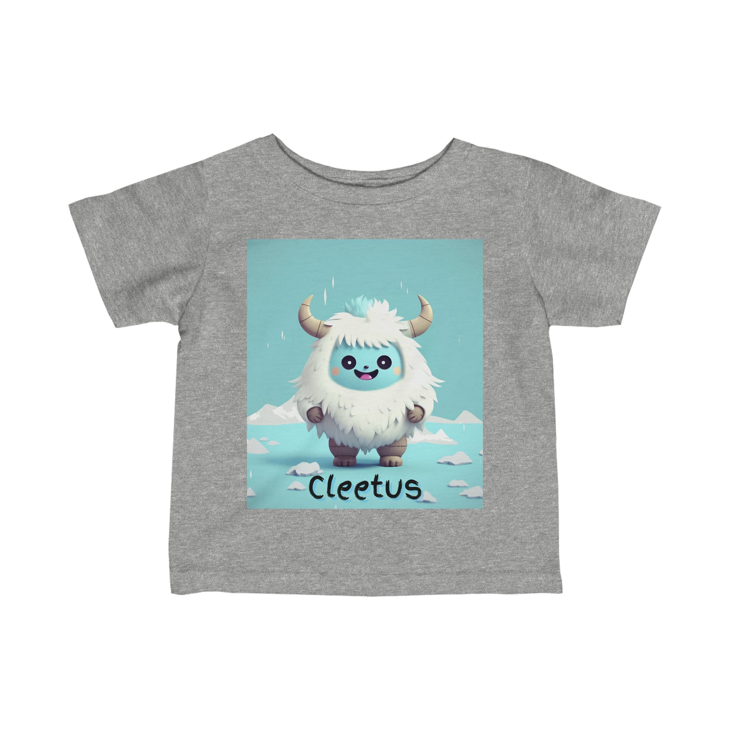 Infant Fine Jersey Tee Yeti Kin Cleetus