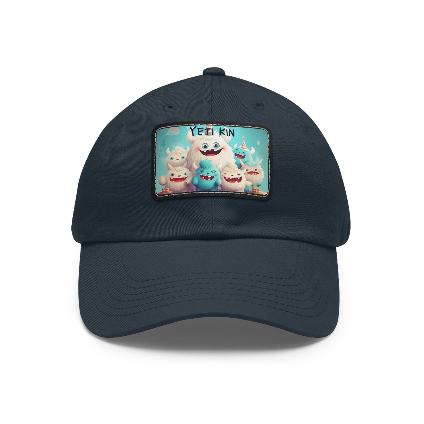 Dad Hat with Leather Patch (Rectangle) Yeti Kin 6