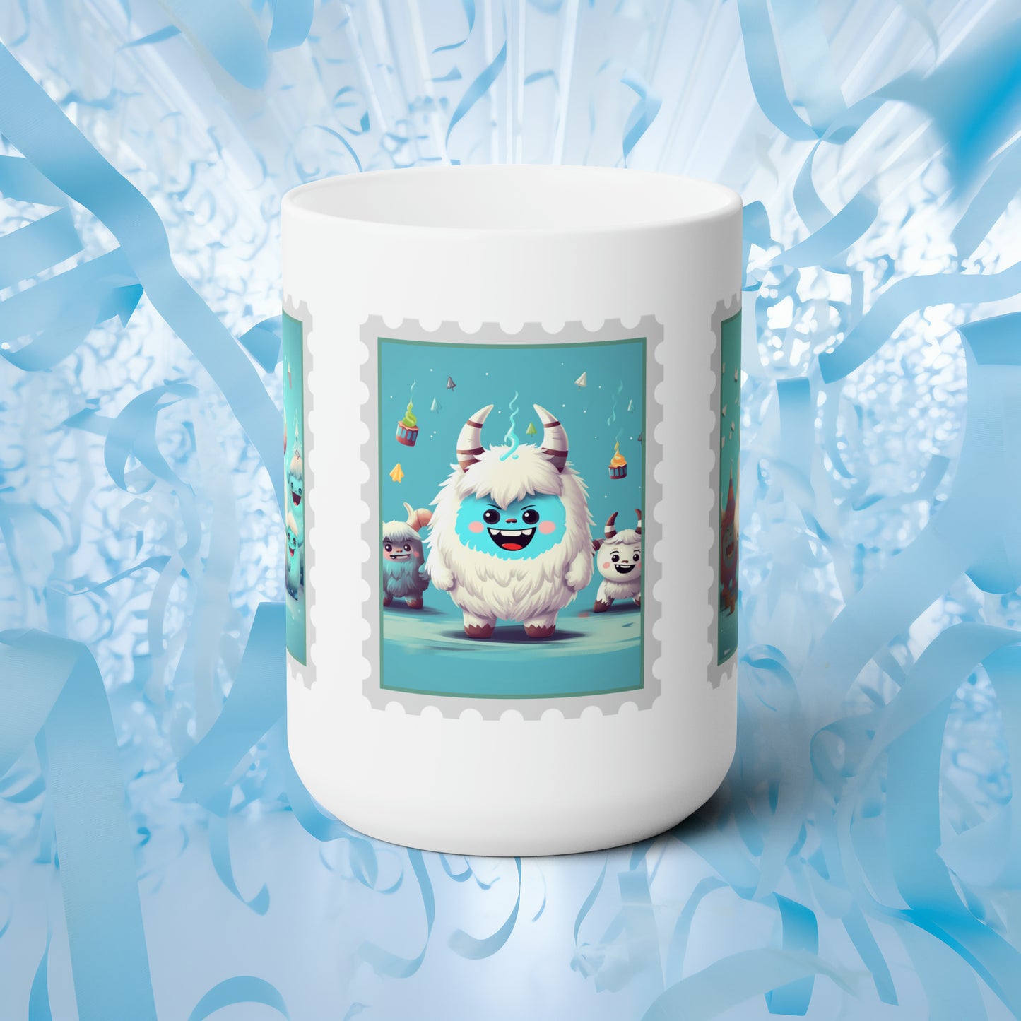 Ceramic Mug 15oz Yeti Kin Party 1-3