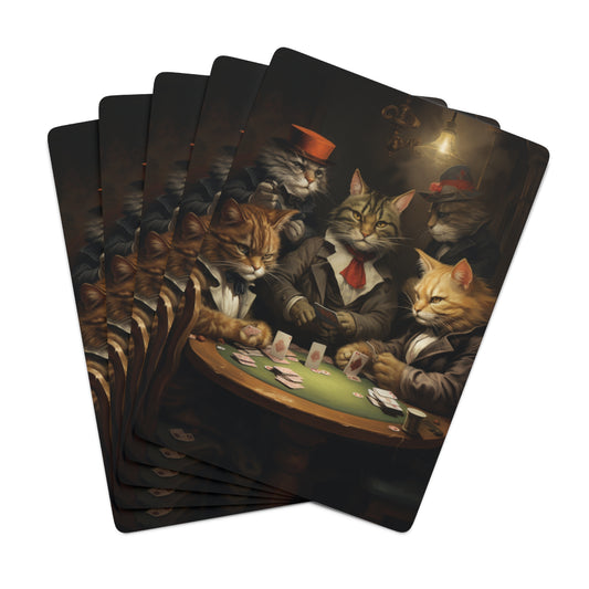 Poker Cards - Cats Playing Poker