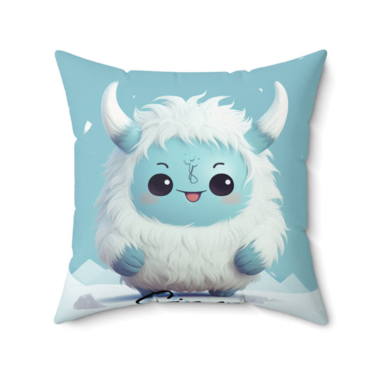 Spun Polyester Square Pillow Simon... Yeti Kin