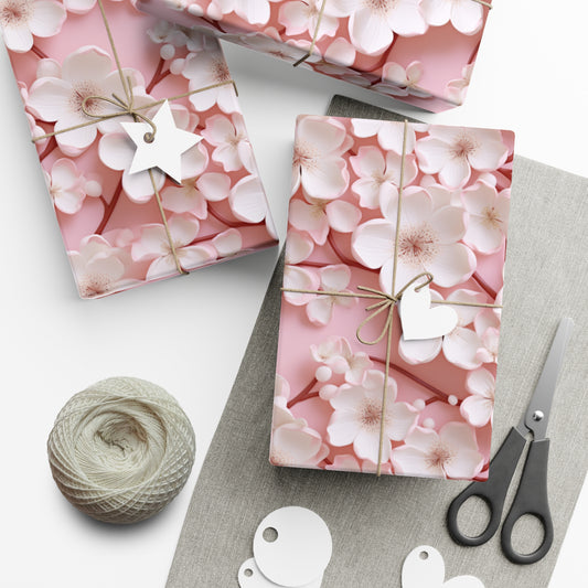 Gift Wrap Papers Almond Tree Blossoms