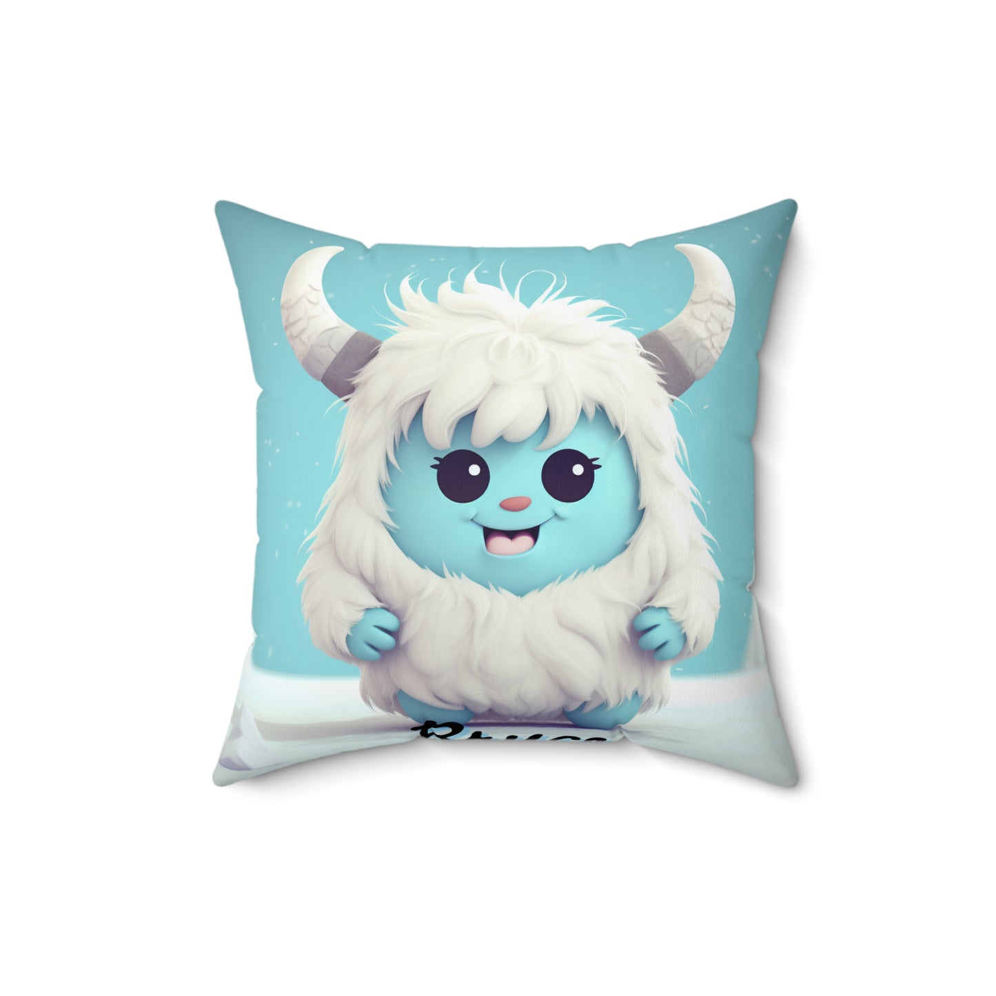 Spun Polyester Square Pillow Bryce... Yeti Kin