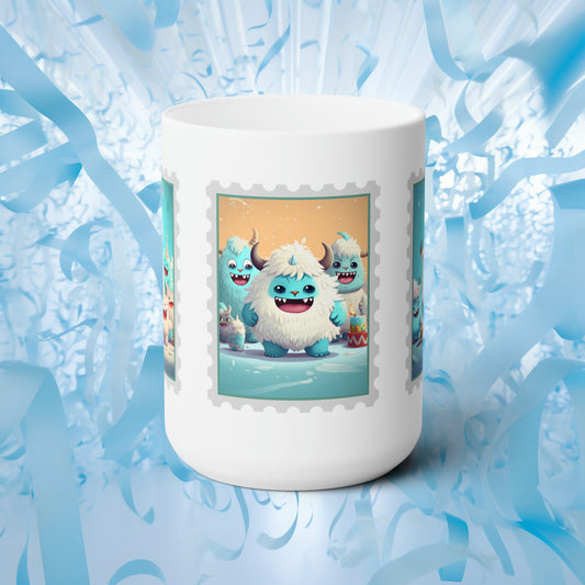 Ceramic Mug 15oz Yeti Kin Party 4-6