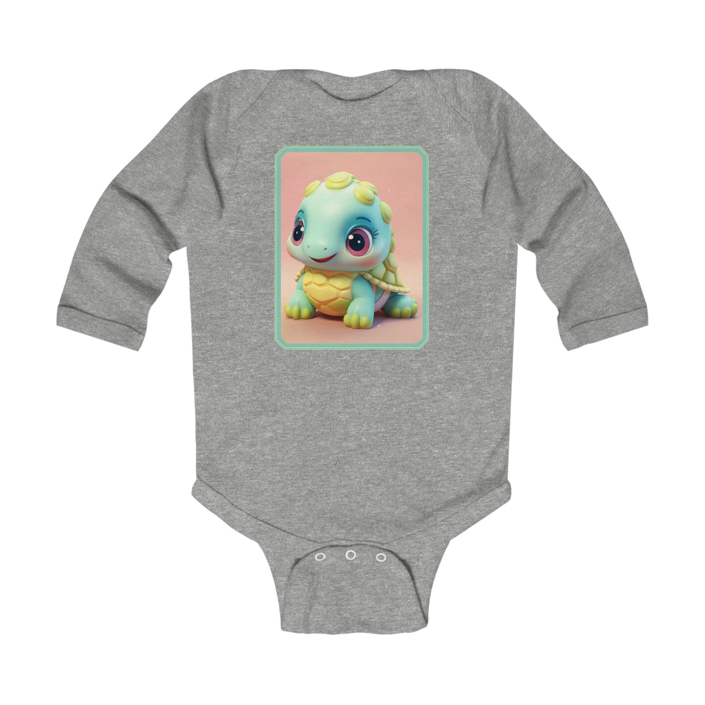 Body Infantil Manga Larga Tortuga 1