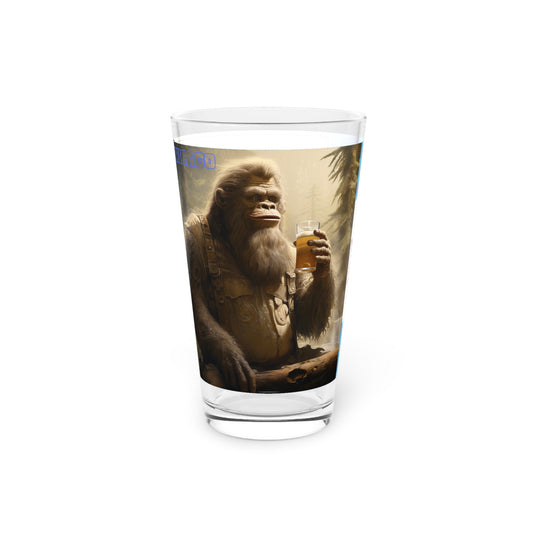 Pint Glass, 16oz Club Bigfoot Chicago