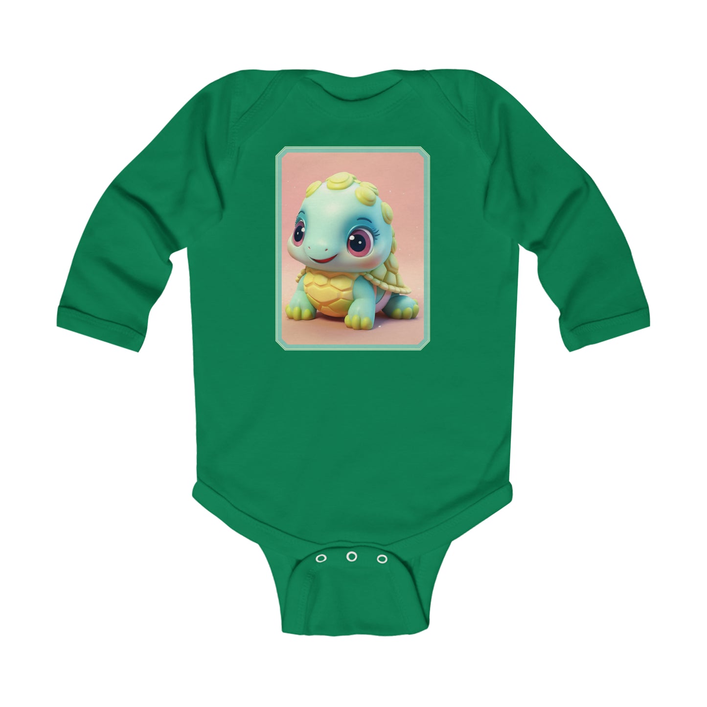 Body Infantil Manga Larga Tortuga 1