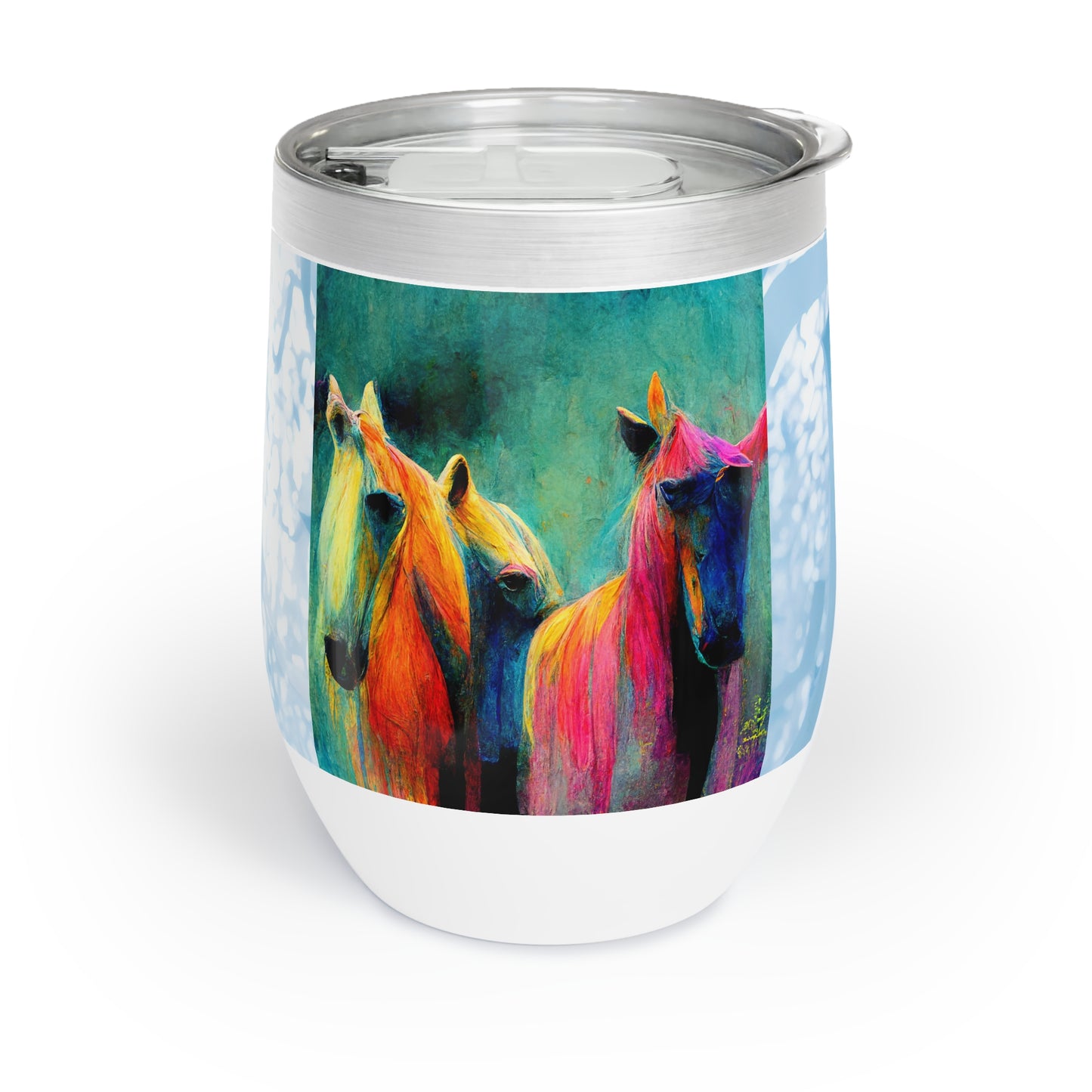 Chill Wine Tumbler Horses