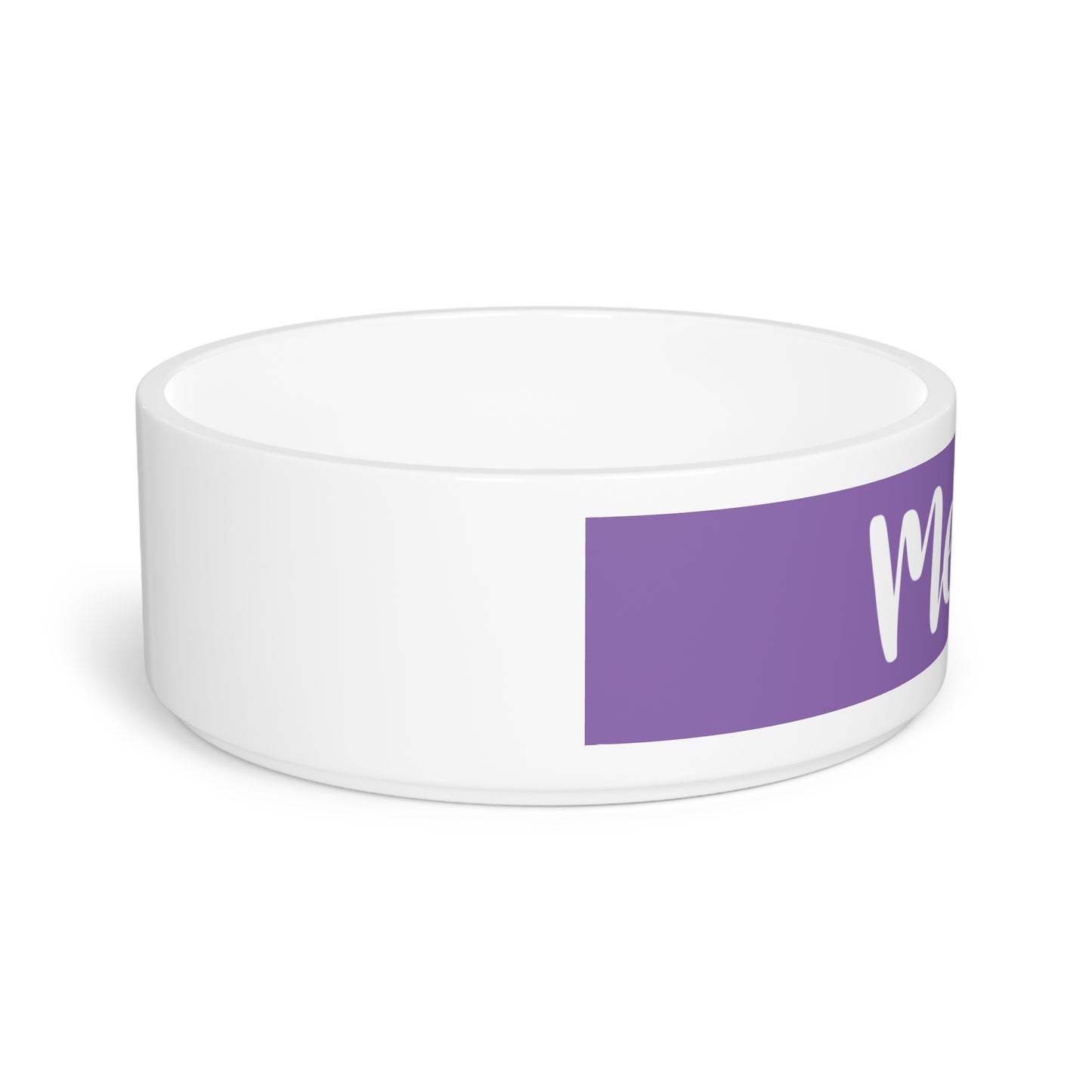 Pet Bowl Purple Meow