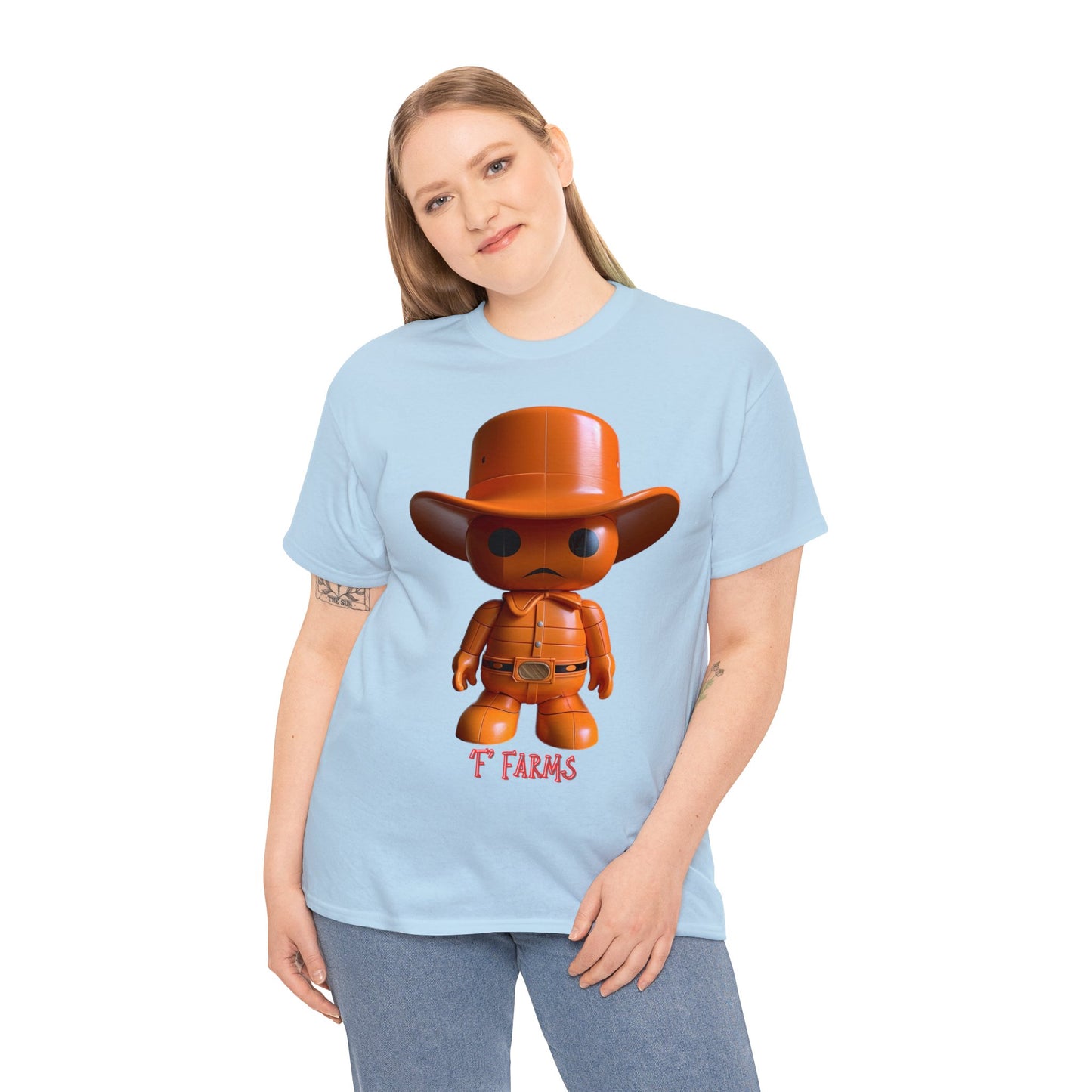 Unisex Heavy Cotton Tee F Farms Cowboy