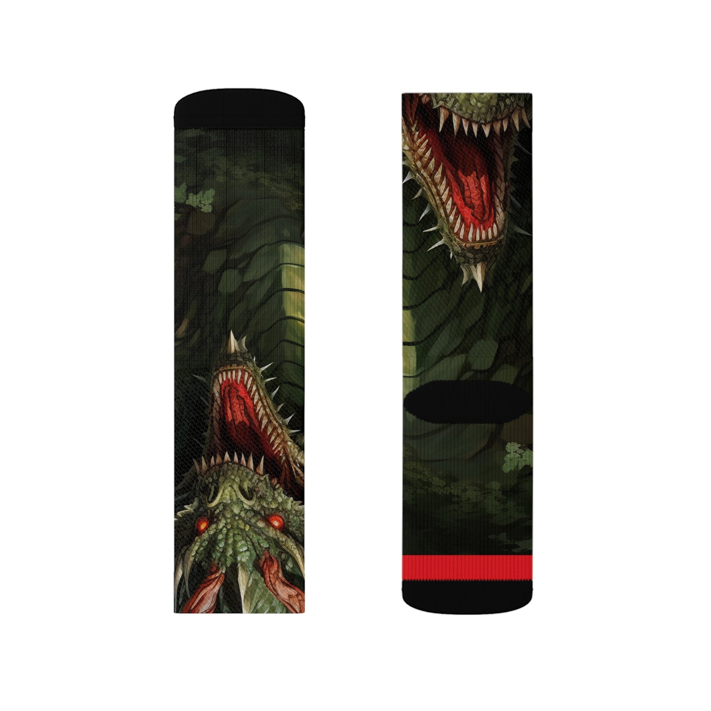 Sublimation Socks Jabberwocky Dragon Edition