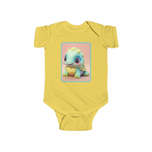 Infant Fine Jersey Bodysuit Turtle 1